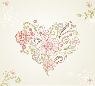 Greeting card for wedding or valentine day