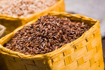 assortment of rice