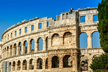 Fototapeta premium Famous amphitheater in Pula, Croatia