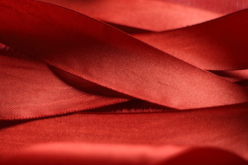 ribbons on the red