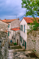 Fototapeta na wymiar Rovinj's medieval old town, Croatia