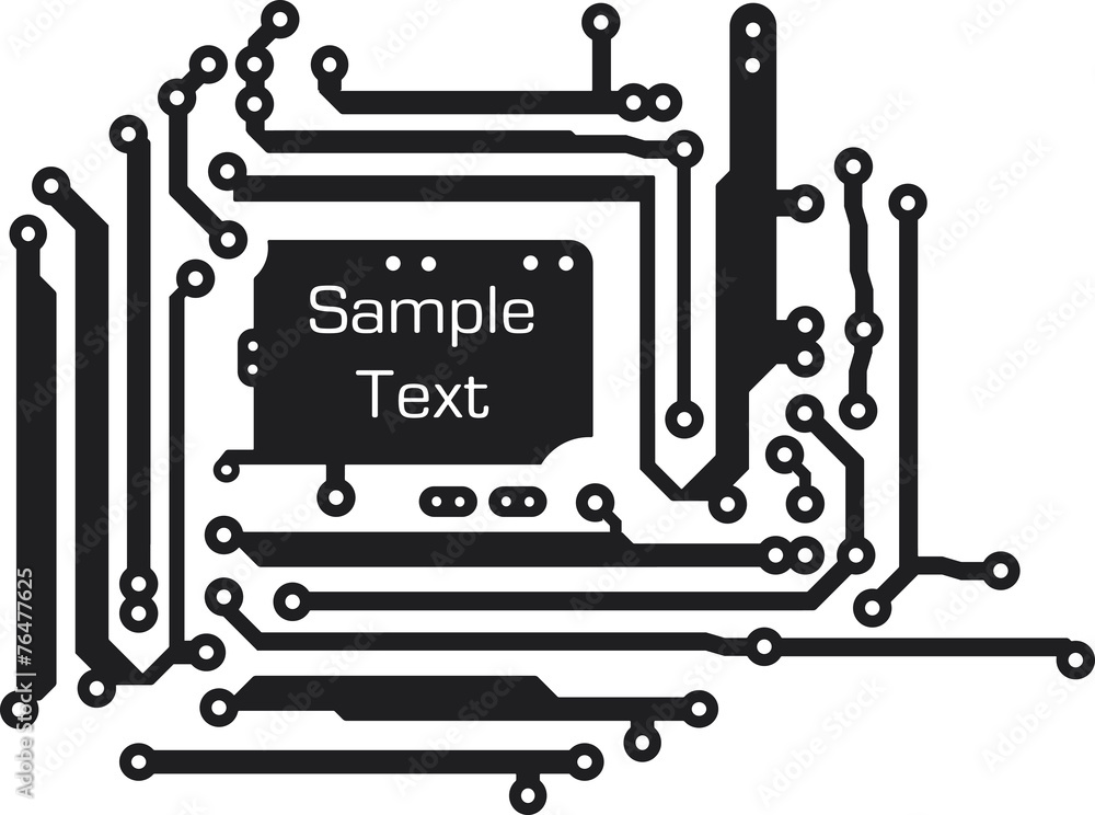 Poster background in pcb-layout style