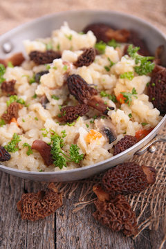 mushroom risotto