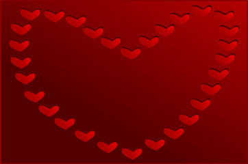 Red Valentine's day heart