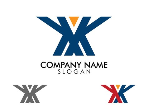 letter KK twin logo template 2