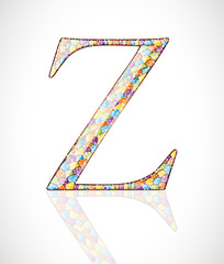 Obraz premium Abstract letter Z. Illustration 10 version