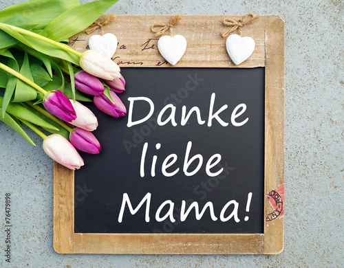 Fototapete Danke Liebe Mama Muttertag Fototapeten Wallsheaven Vielfalt21