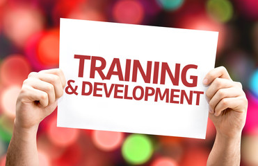 Training & Development card with colorful background