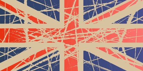 Weathered Flag of UK © pablofdezr