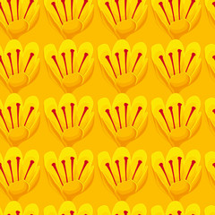 seamless yellow background.saffron flowers.