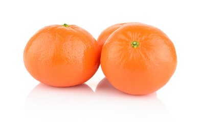 Studio shot mandarines,tangerines isolated on white
