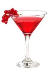 cocktail with red currant