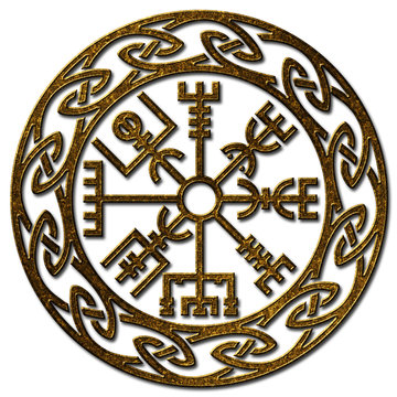 Vegvísir, Icelandic Sign, Viking Compass