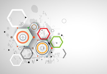 abstract technology background Business & development direction