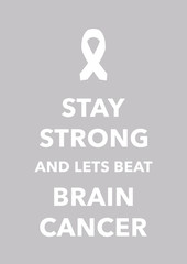 brain cancer poster