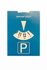 Parkscheibe kurz vor 12!