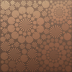 Floral ornament wallpaper vector retro background concept