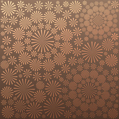Floral ornament wallpaper vector retro background concept