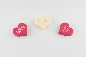 Heart shape with text