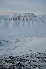 Curtains Berg und Tal auf Spitzbergen