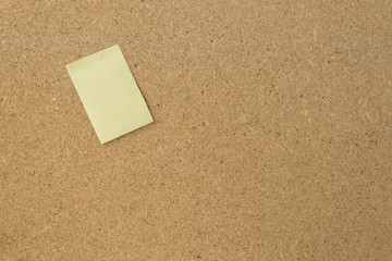 Notepad on the cardboard