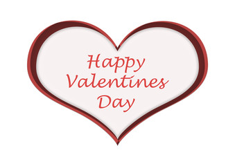 heart for a happy valentine's day illustration