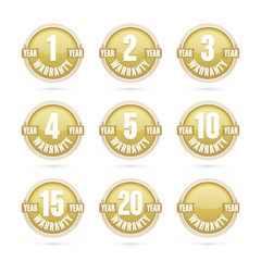 gold warranty labels collection