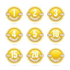 gold warranty labels collection