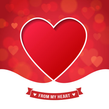 Valentine's Day and wedding romantic heart background