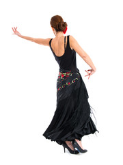 Naklejka premium Flamenco woman dancing