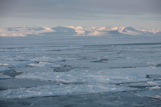 Eisfjord auf Spitzbergen