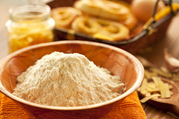 Fototapeta na wymiar white flour