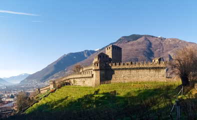 Fototapeta premium Bellinzona, Montebello Castle