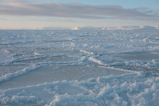 Eisfjord auf Spitzbergen