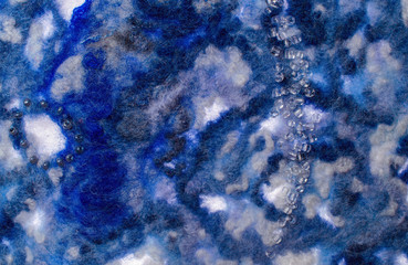 Blue fabric texture of wool