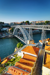 The Dom Luis Bridge in Porto, Portugal. © efired