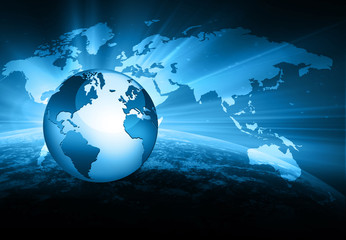 Fototapeta premium Best Internet Concept of global business from concepts series