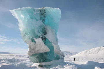 Papier Peint photo Cercle polaire Glacier du Svalbard