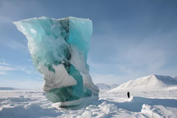 Crédence de cuisine en verre imprimé Arctique Gletscher Spitzbergen