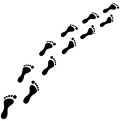 Fußabdrücke Vektor
