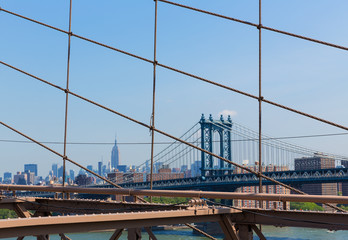 Manhattan Bridge from Brooklyn New York City