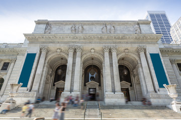 Fototapeta premium New York Manhattan Public Library Fifth Avenue