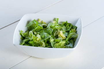 bowl of lettuce