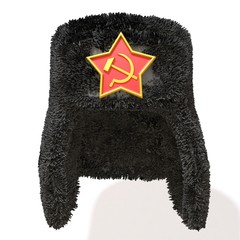 Russian Fur Hat 3d illustration