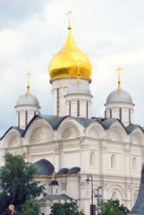 Fototapeta na wymiar Archangels church. Moscow Kremlin. UNESCO Heritage.