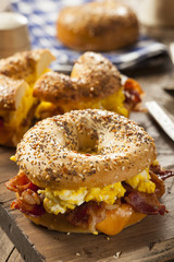 Hearty Breakfast Sandwich on a Bagel