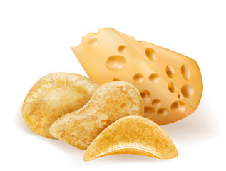 Chees and potatos chips