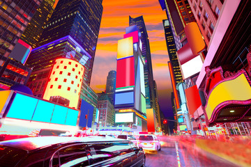 Naklejka premium Times Square Manhattan New York usunięte reklamy
