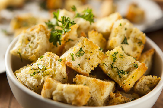 Fresh Homemade French Croutons