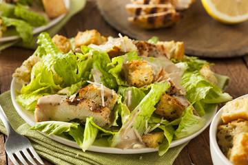 Healthy Grilled Chicken Caesar Salad